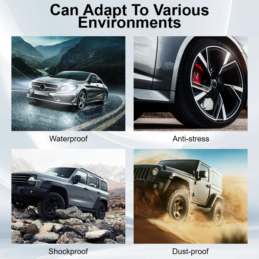 نظام مراقبة ضغط الإطارات أنظمة إنذار أمان السيارات TPMS للسيارة مع 4 أجهزة استشعار خارجية شاشة LCD رقمية عالمية