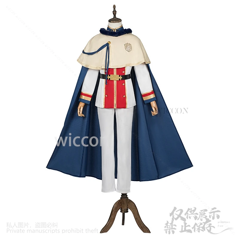 أنيمي يونو غرينبيلور الأسود تأثيري حلي البرسيم الأمير موحدة معطف الرأس السراويل الباروكات للرجل حفلة الهالوين كوس مخصصة