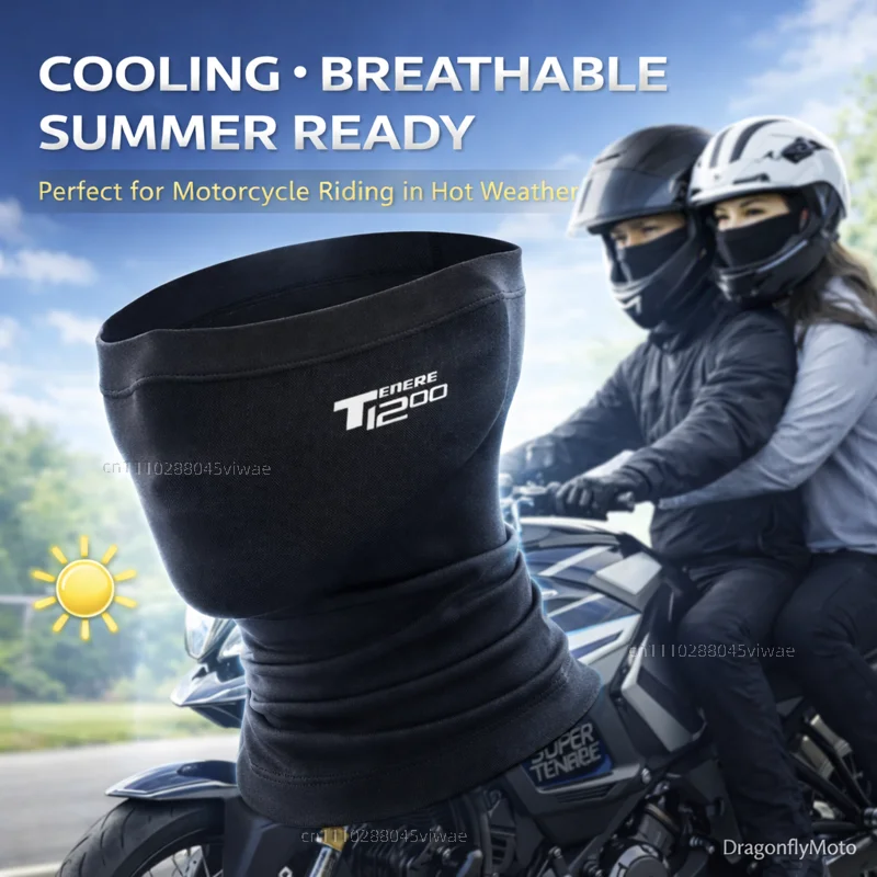 

For Yamaha Super Tenere tenere1200 1200 2014-2021 Custom Logo Motorcycle Mask Summer Breathable Neck Scarf UV Protection