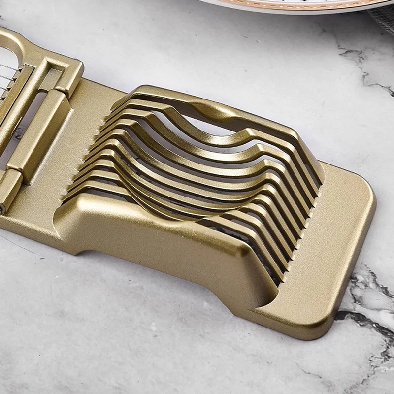 Máquina cortadora de frutas y verduras, rebanadora de huevos de aleación de aluminio, compacta y multifuncional, A