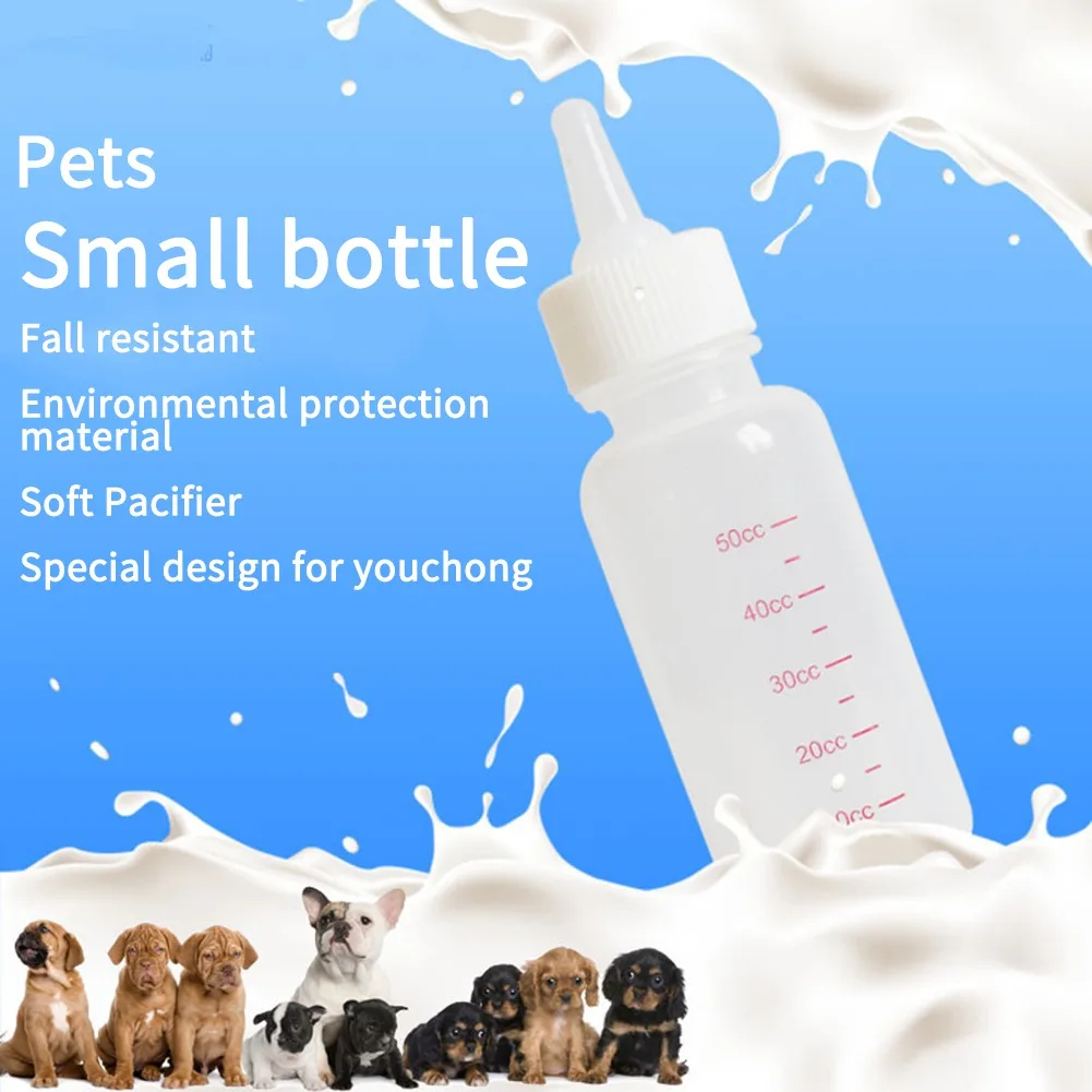 Pet Feeding Bottle Kit with Storage Case Kitten Nursing Bottles Puppy Milk Feeder for Small Animals Newborn Dog and Cat