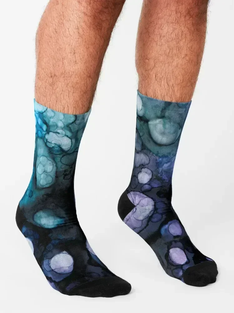 Abstract Inky Depths Socks christmas stocking Novelties short kids Girl'S Socks Men's
