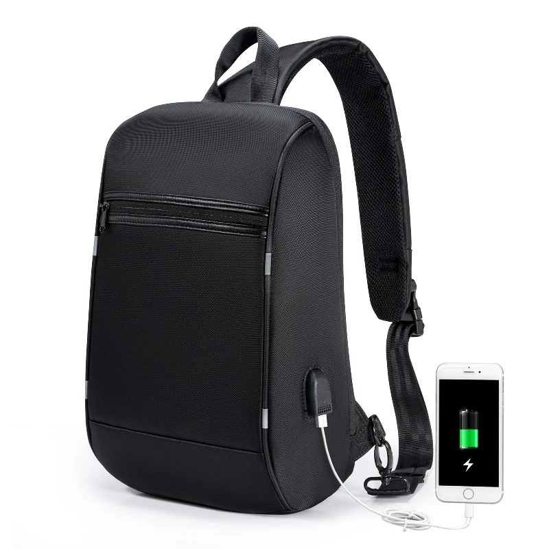 

Business light shoulder crossbody backpack 13 inch men's cycling bag, breast bag