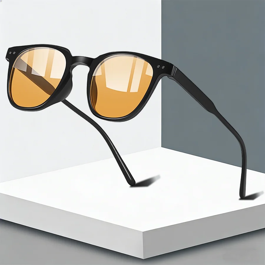 All Seasons Fashion Kleine runde Unisex-Sonnenbrille für Damen und Herren, Puderrosa, Farbverlauf, rosa Gläser, klassische Brillen für Damen und Herren