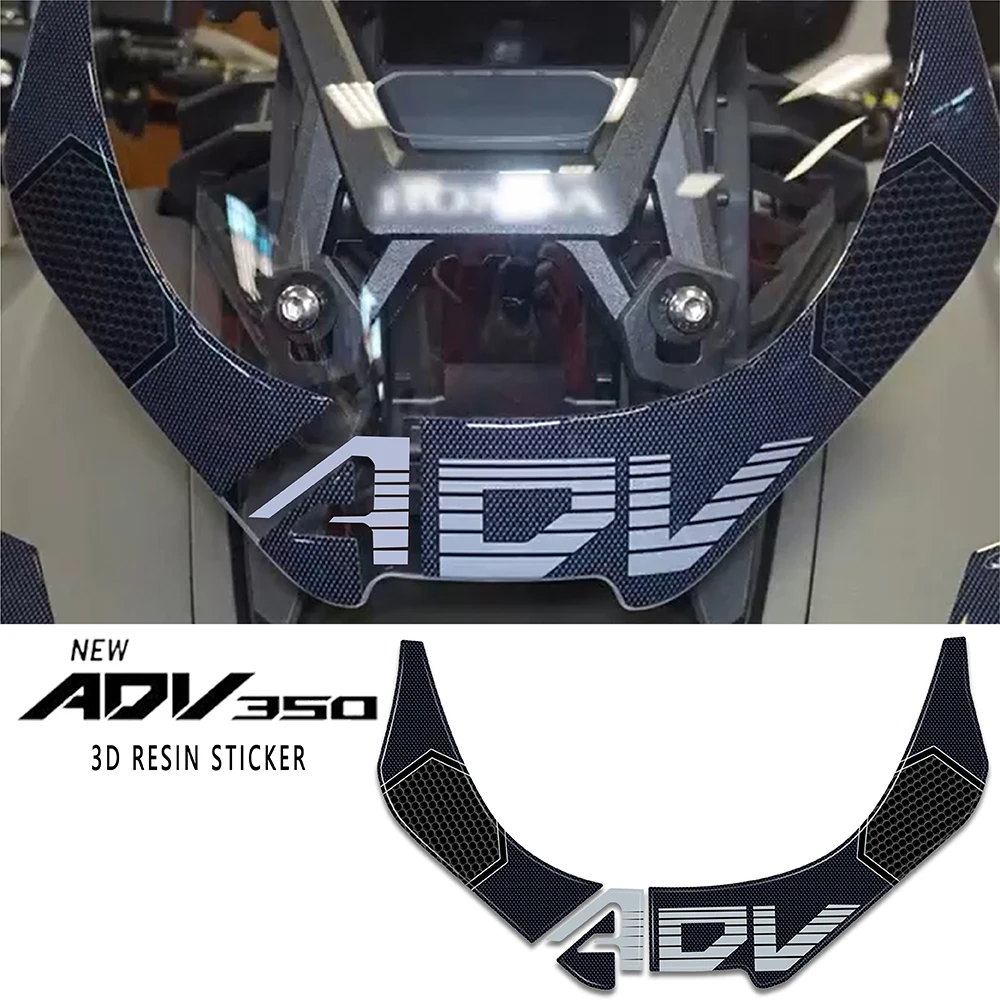 2023 adv350 sticker Motorcycle 3D Epoxy Resin Sticker Protection Kit Windshield For Honda ADV350 ADV 350 2022-2023