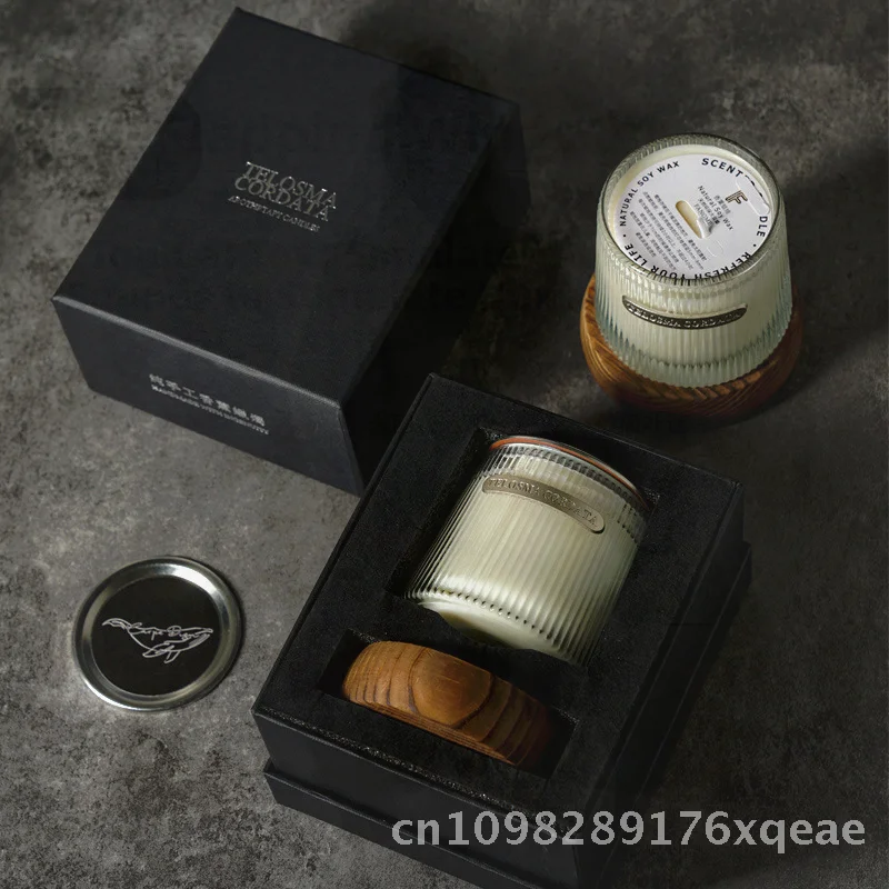 مجموعة علب هدايا شموع عطرية مصنوعة يدويًا - مجموعة غرف النوم المساعدة على النوم، شموع أسطوانية رومانسية معطرة في مختلف #3