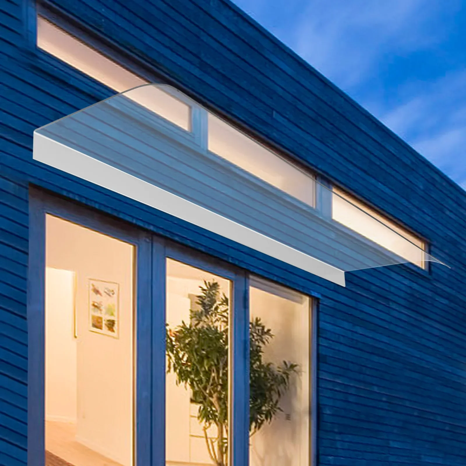 

Защита от ультрафиолета от дождя и снега, навес для тента, утолщенный прозрачный чехол, тент без обслуживания для крыши патио входной двери/крыльца