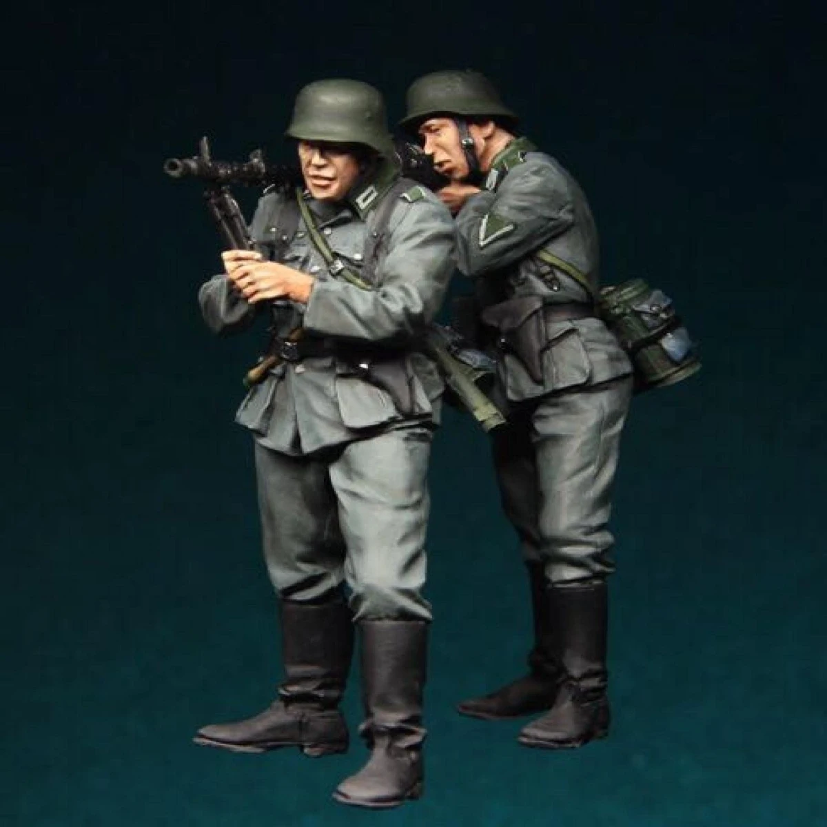 Kit de modèle de figurine en résine non peinte, thème militaire, allemand, effectuer au combat, non assemblé et non peint, GK,981R, 1/35