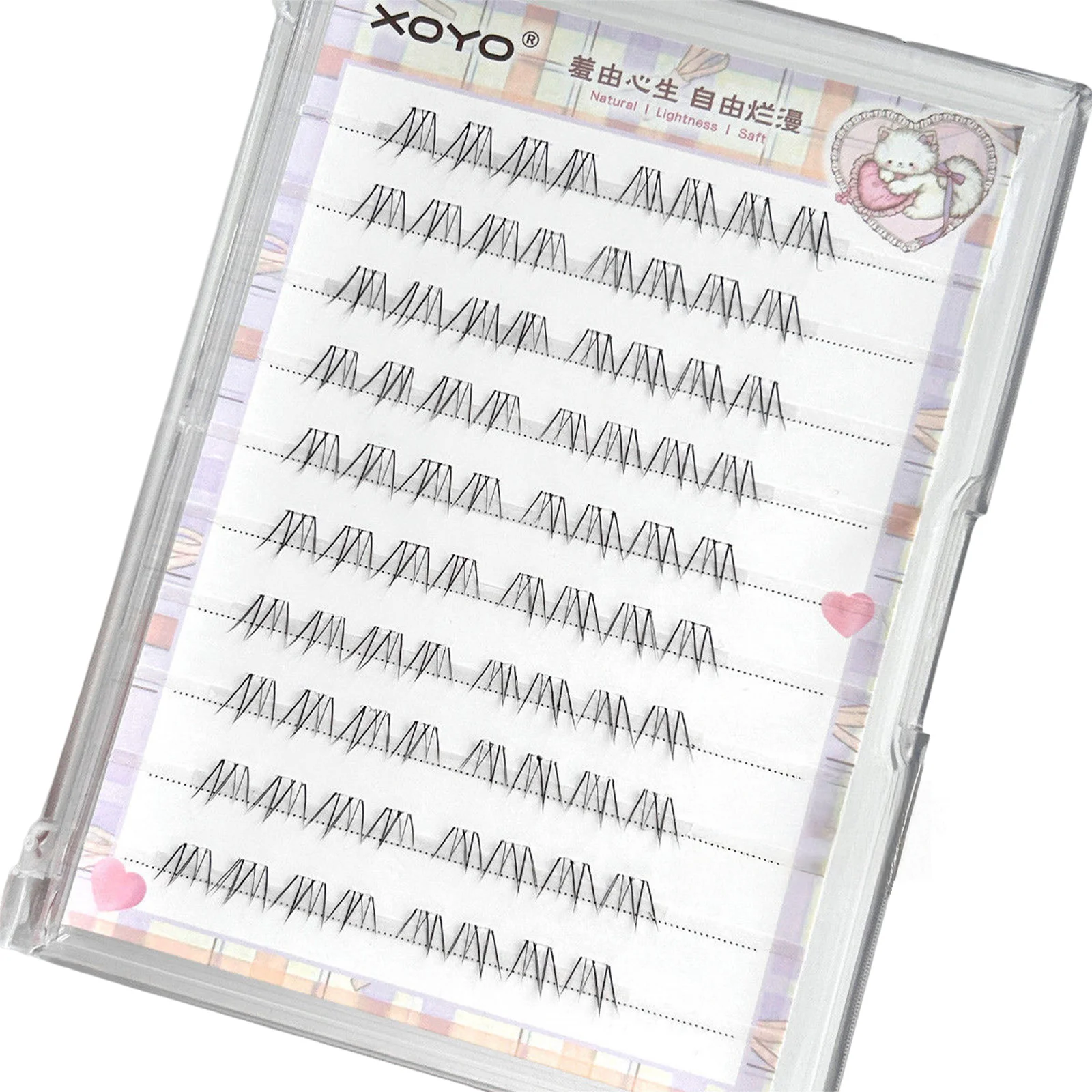 플라워 바텀 래쉬 익스텐션 4-7mm 혼합 해바라기 자연스러운 인조 속눈썹 개별 일일 메이크업 액세서리