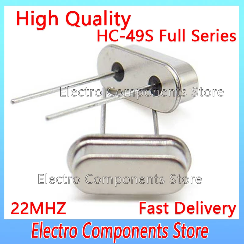 10 Stks/partij HC-49S Kristal Oscillator 22Mhz Dip-2 22M Passieve Oscillator Kwarts Resonator HC-49US 2pin 49S 22.000Mhz Dip2 Dip