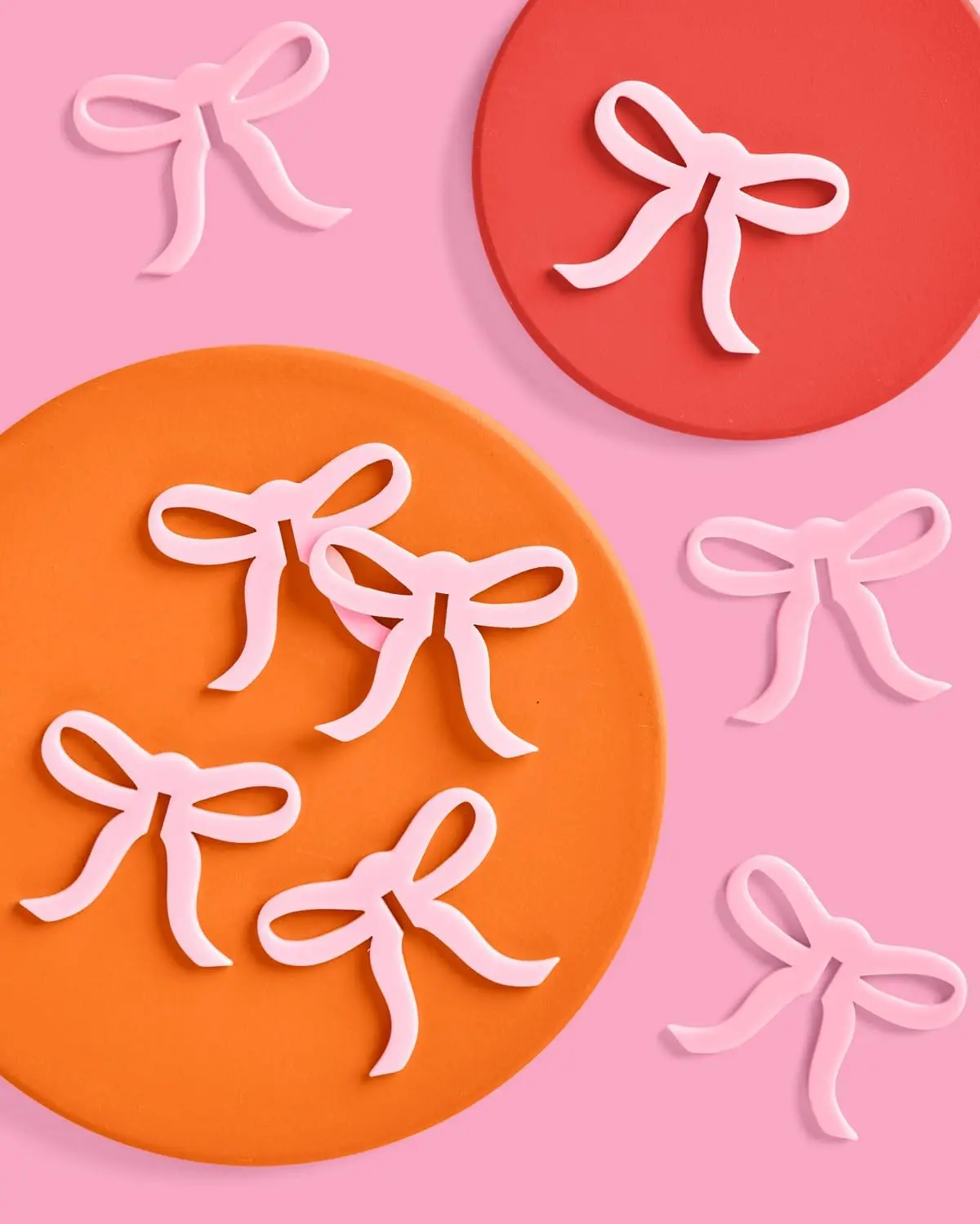 Pink Bow Drink Markers Table Decoration Bow Drink Tag Charm Engagement Party Goblet Glass Accessories Anniversary Decoration