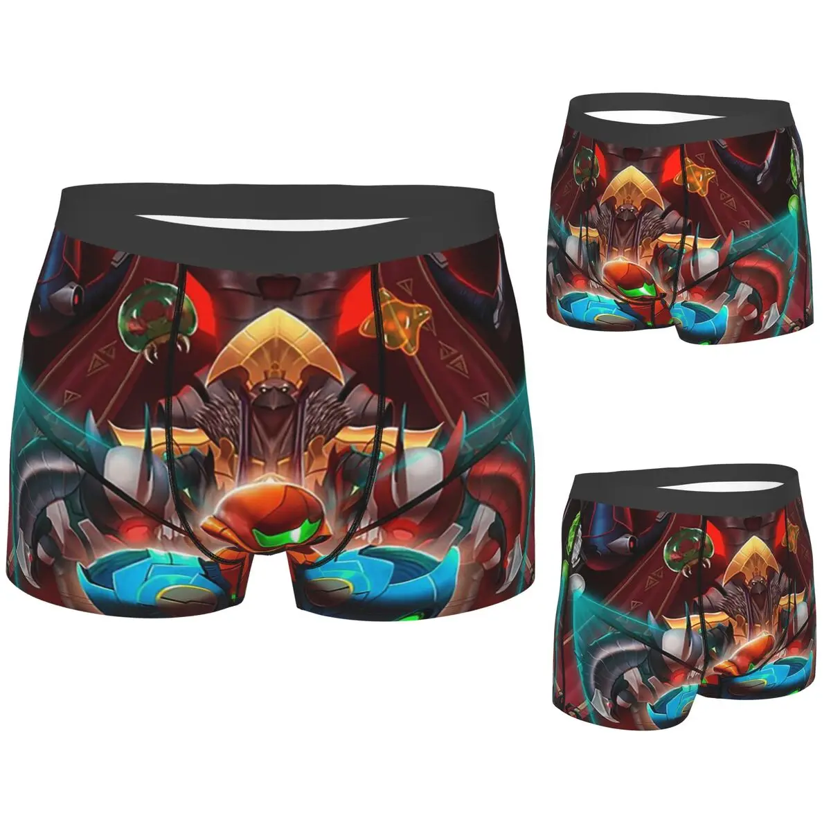 

Трусы-боксеры, шорты Metroid Dread Metroid Samus Aran, мужские трусы, удобное нижнее белье для мужчин, подарки бойфренду