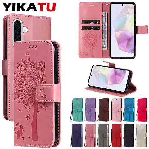 12 Colors WIth Kickstand Wallet Leather Case For Samsung Galaxy A26 A25 A24 A23 A23E A22 4G A21 A20 A16 A15 A14 A13 Lite A12 5G