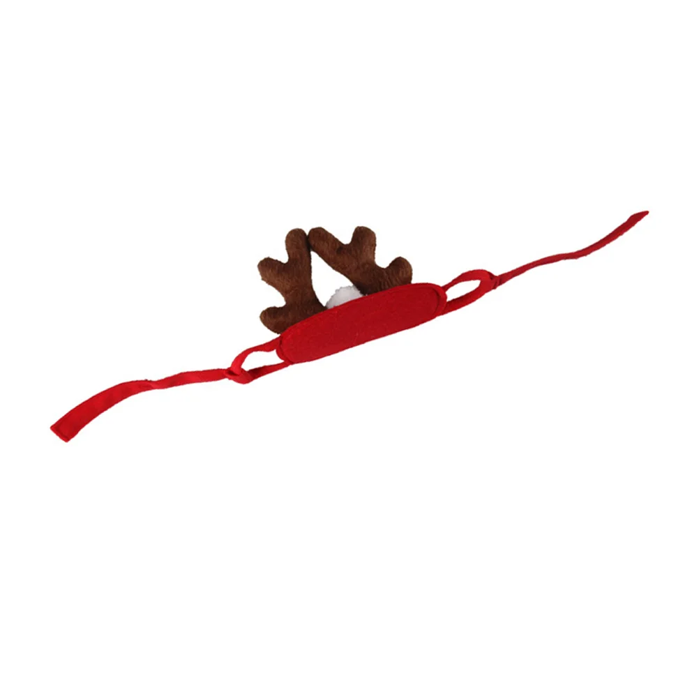 

Christmas Pet Antlers Headdress Lightweight Average Size Headband Cat Deer Headwear Xmas Party Costume Ornament