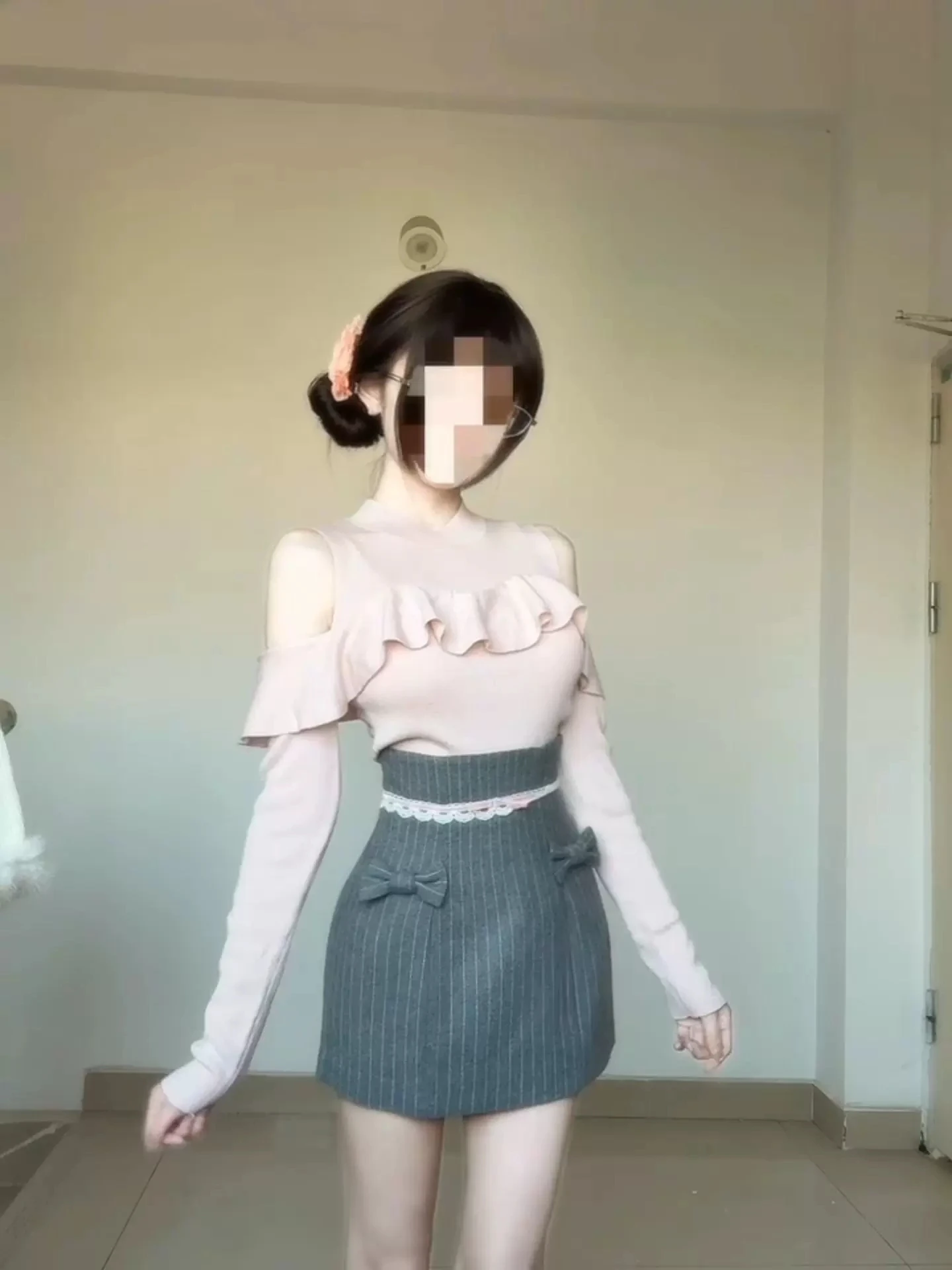 

XZY Модный японский вязаный комплект с юбкой и топом больших размеров, с открытыми плечами, с цветочным кружевом по подолу, зимний стиль