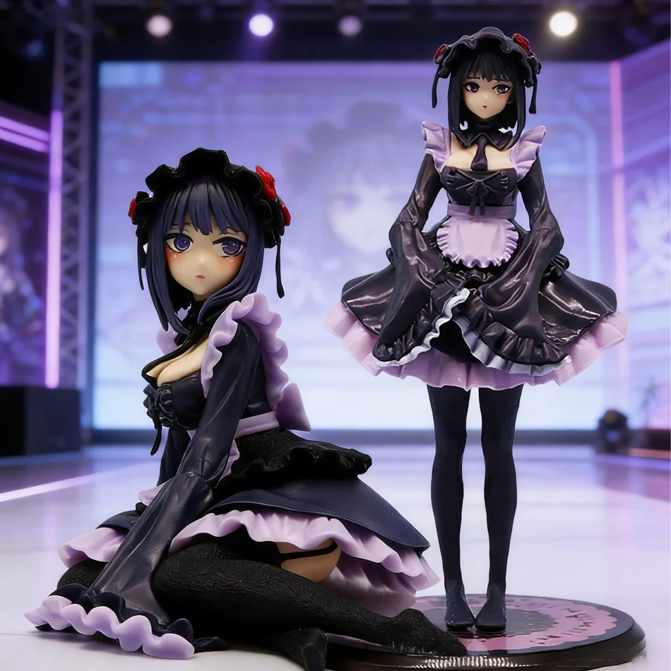 

2PCS Anime Figure My Dress-Up Darling Black Maid Outfit Kitagawa Marin Action Figure Shizuku Kuroe Figurine Collection Toy Gift
