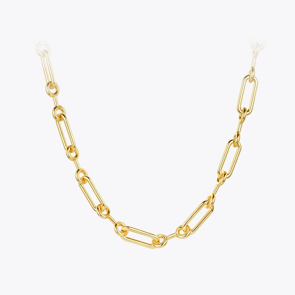 ENFASHION Trendy Link Chain Necklaces Gold Color Choker Necklace Women Fashion Jewelry 2020 Party Collares Wholesale P203084