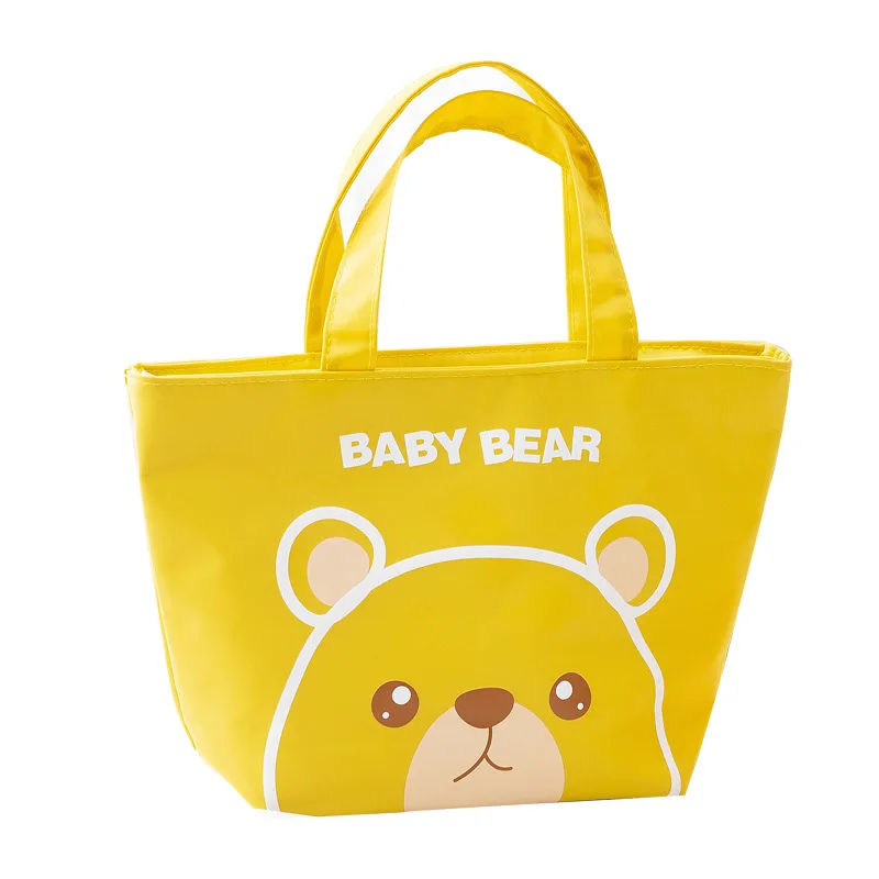 Kids Lunch Bags for Women Cartoon Bento Bag Minimalist Student Handbag Insulated Picnic Bag Mother Kids Bags for Girl Mochila