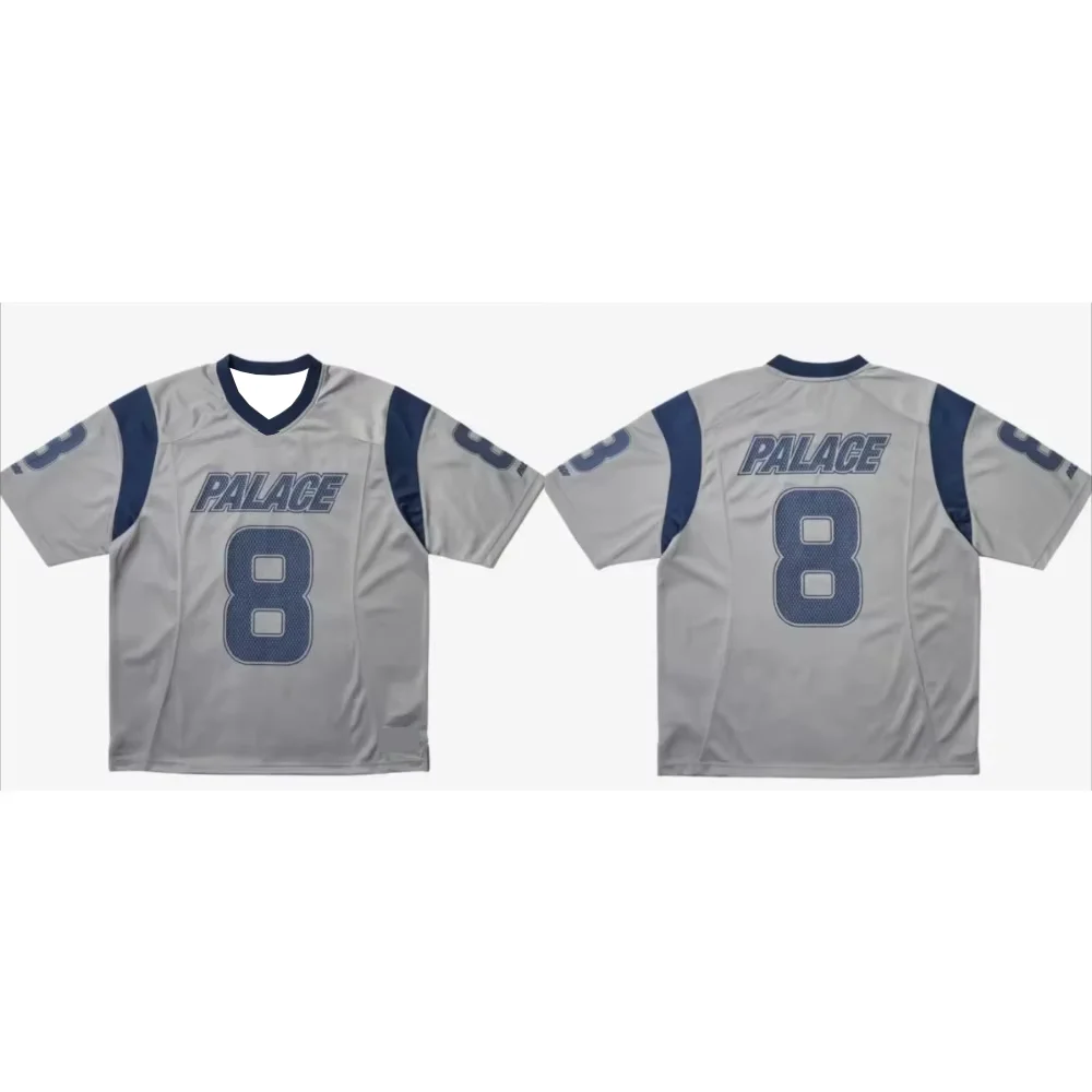 2025 Nueva camiseta de fútbol para hombre, camiseta holgada informal de secado rápido de manga corta con estampado 3d, camiseta de manga corta transpirable con cuello en V
