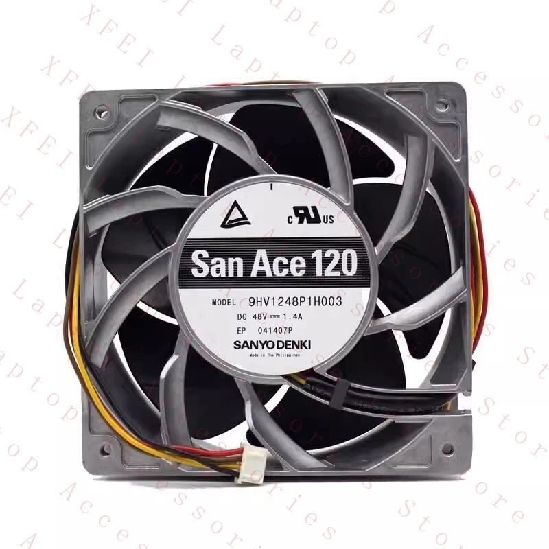D  FOR Sanyo 9HV1248P1H003 DC48V 1.4A 4-Pin Inverter Cooling Fan