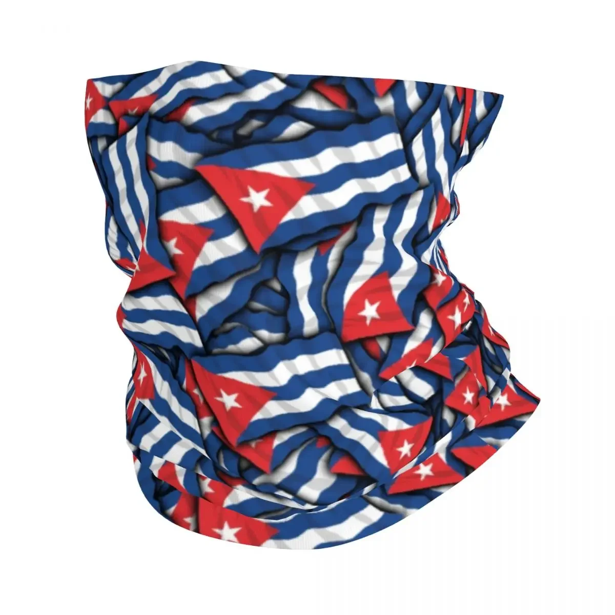 Cuba Flag Pattern Winter Headband Neck Warmer Men Women Hiking Cycling Tube Scarf Cuban Proud Face Bandana Gaiter