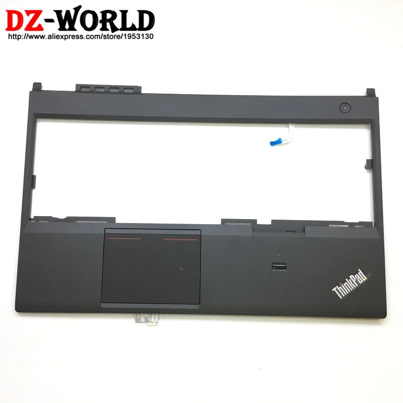 

For Lenovo ThinkPad T540P W540 W541 Palmrest Cover Keyboard Bezel With NFC Switch Touchpad Fingerprint Reader Cable 00HM101