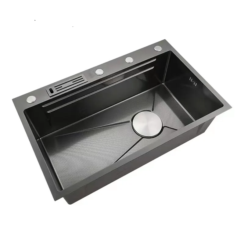 Nano stepped sink 304 stainless steel vegetable basin coffee shop bar sink kitchen sink