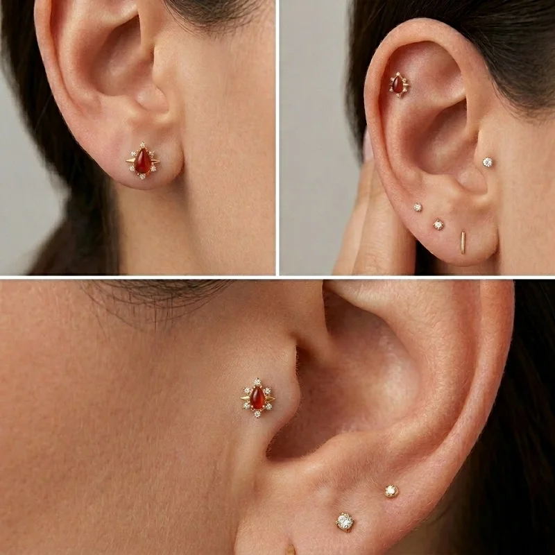 Thumbnail 3 - #2 New Ear Stud Piercings Arrivals