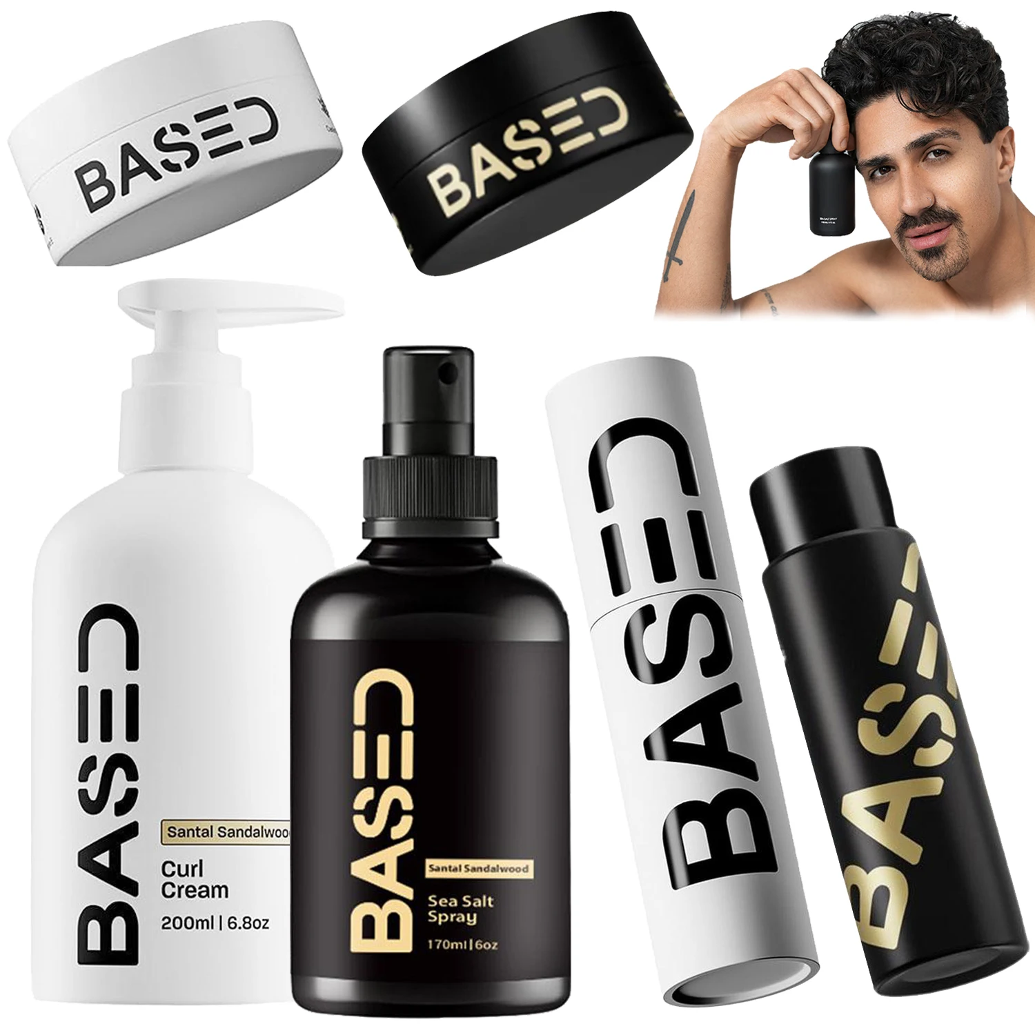 Spray de sal marinho à base natural, para volume de cabelo, textura, estilo, bastão de cera, leve, não gorduroso, para homens, mantém baixo brilho, cuidados com o cabelo