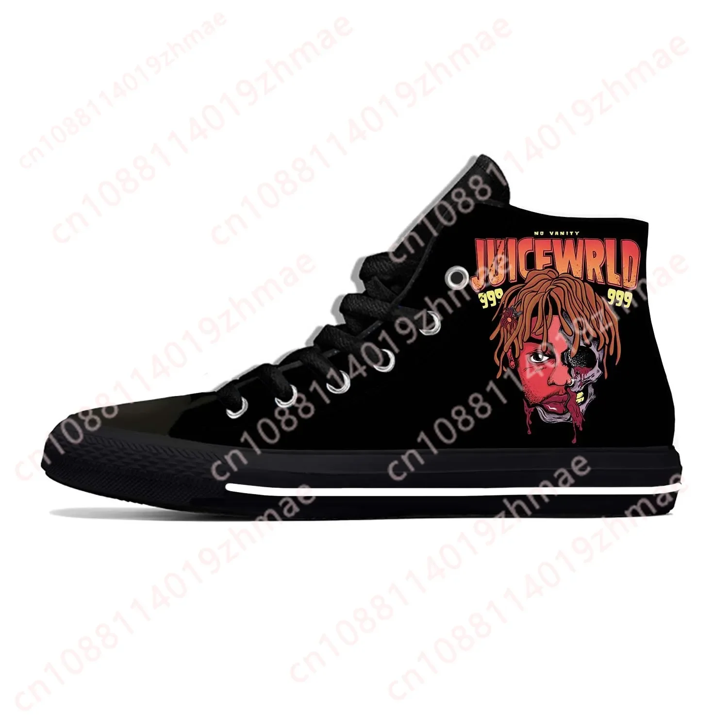 

Juice Wrld 999 Hip Hop Rapper Rap Singer Music Casual Shoes High Top Breathable Men Women Sneakers Lightweight Cool Board Shoes