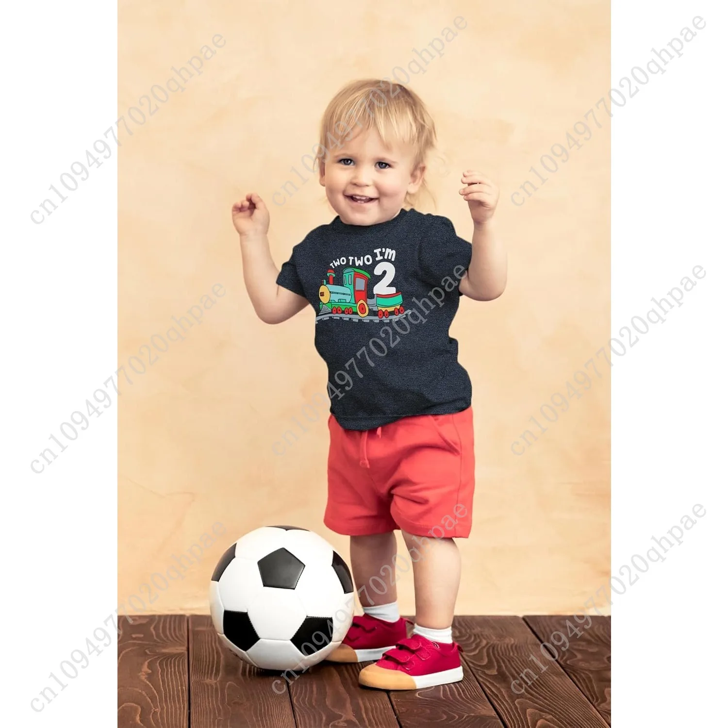 Необычная рубашка на 2-й день рождения для мальчика Chugga Chugga, футболка с двумя шлейфами для двух лет, вторая футболка на день рождения