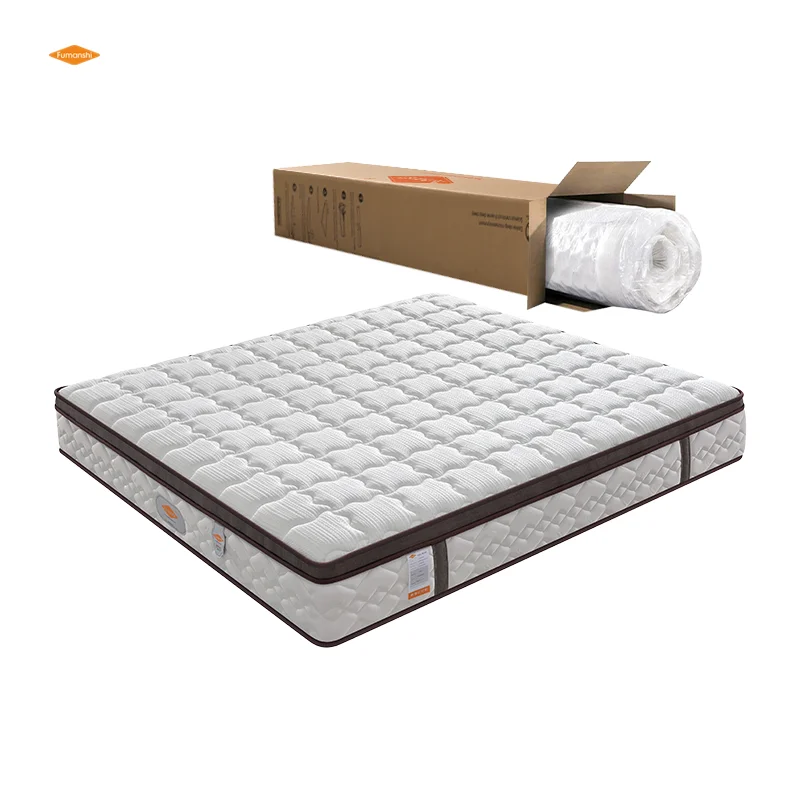 Sleep Well Twin Double King Size Waterproof Cover Mattress Compress Rolled Memory Foam Spring Mattress on Sale