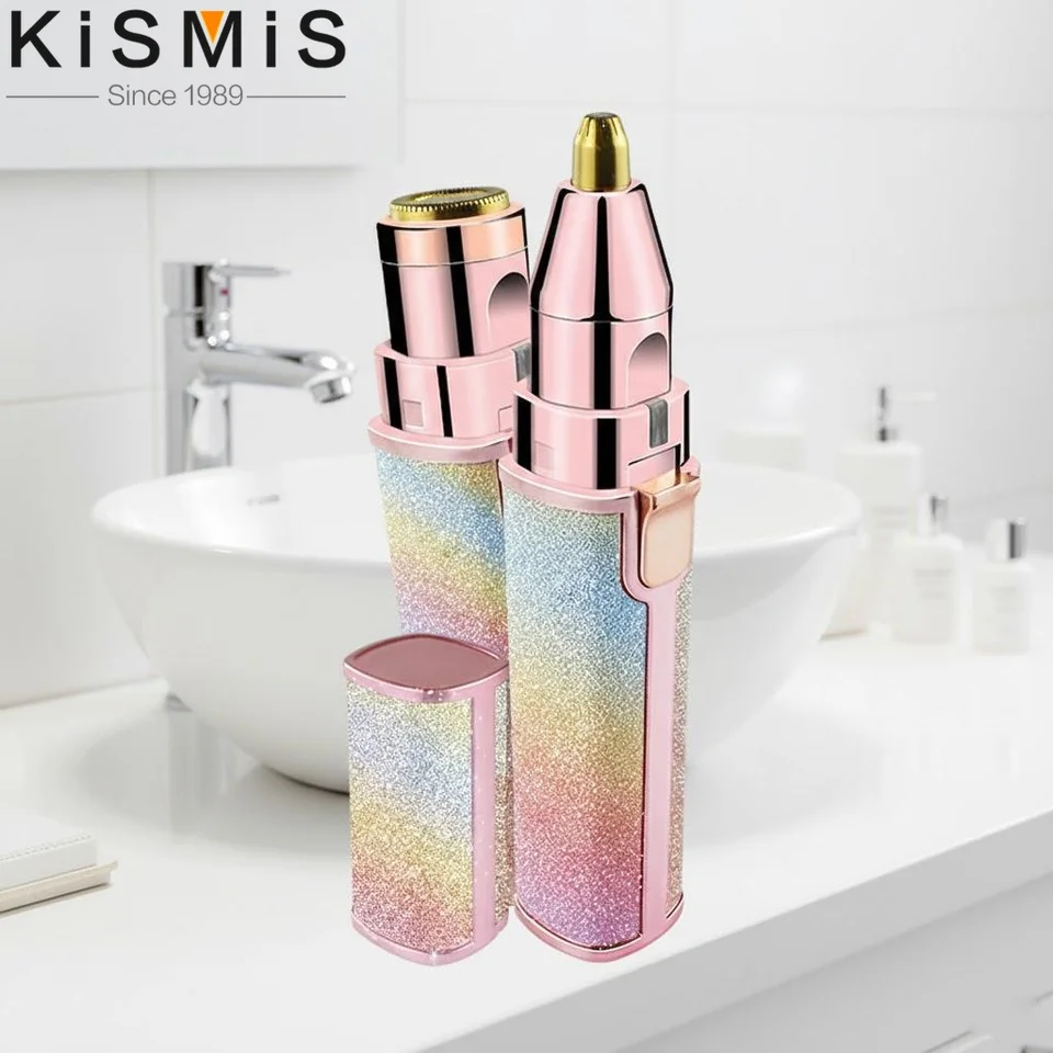 2 in 1 Portable Electric Eyebrow Trimmer Hair Remover