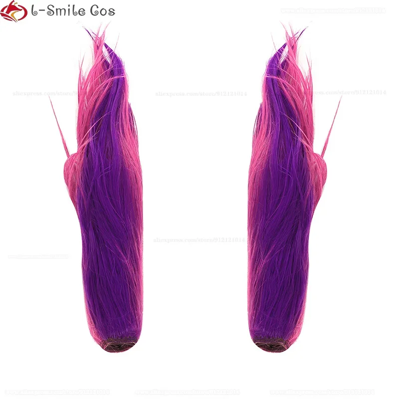 Xayah-コスプレ用ウィッグパーティーウィッグ,耐熱性,長さ65cm