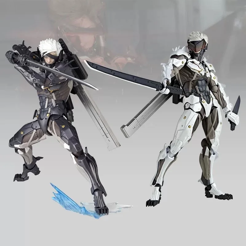 14CM Kaiyodo The Ocedo Yamaguchi 140 Ex Metal Gear Action Figure Model Toy Mgs Raiden Metal Gear Rising Rising Thunder Statue Gi