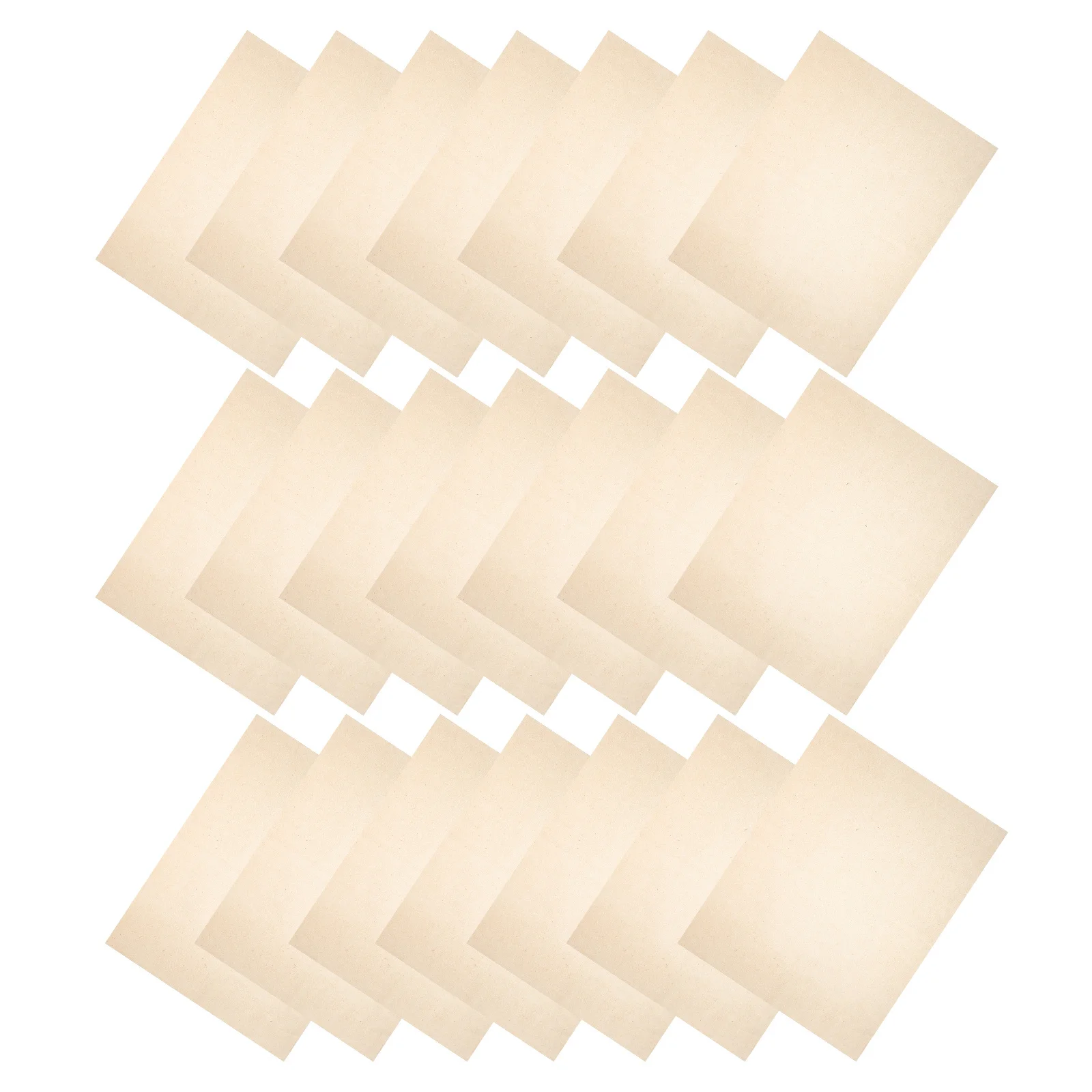 50Pcs Traditional Calligraphy Xuan Paper Semi Raw Handmade Rice Paper for Calligraphy Painting Practice