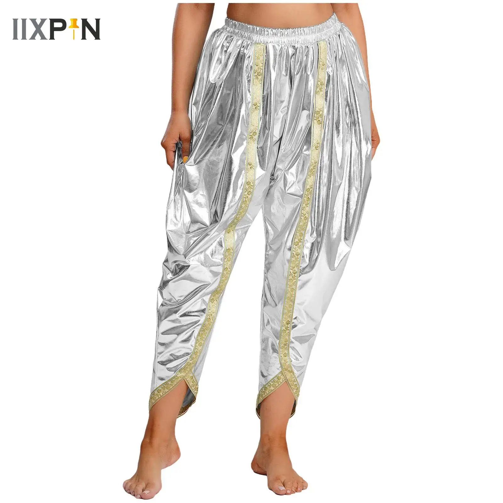 

Womens Belly Dance Tribal Harem Pants Bellydance Indian Pants Egyptian Lantern Pants For Carnival Halloween Palazzo Trousers