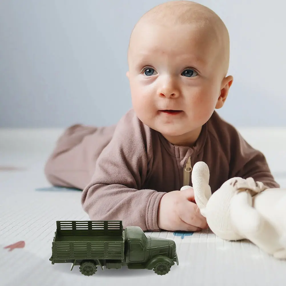 

Набор из 12 игрушечных военных грузовиков для песочницы, декоративные модели машинок для детей