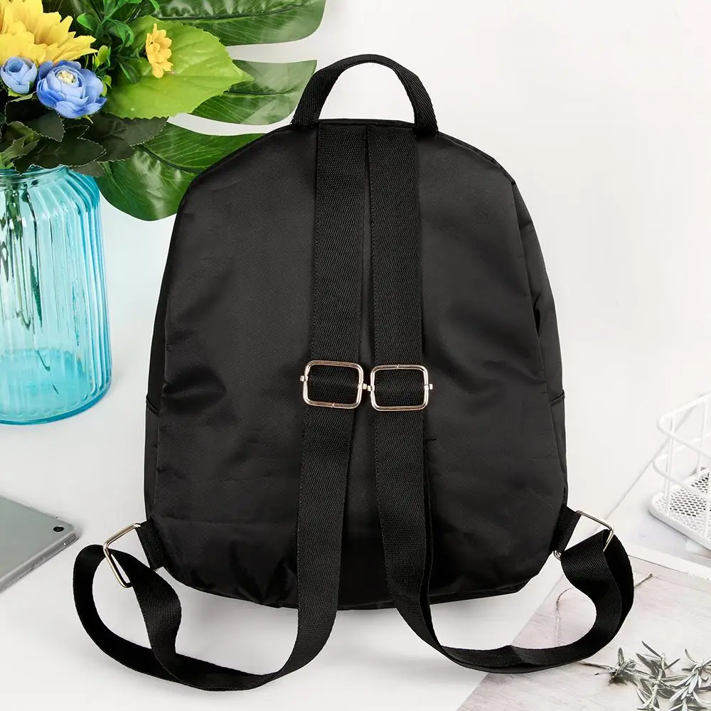 Women\'s Multi-Function fashion Girl Oxford Daypack Travel Cute Mini Backpack Shoulder Bag Black Girl Purse