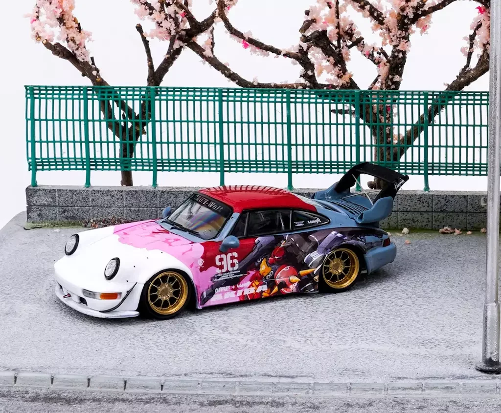 

1/64 RWB 964 # Классическая модель Akiba Racing Sports 9, литая под давлением коллекционная машина, новая коллекция автомобилей, ограниченная серия, игрушки для хобби