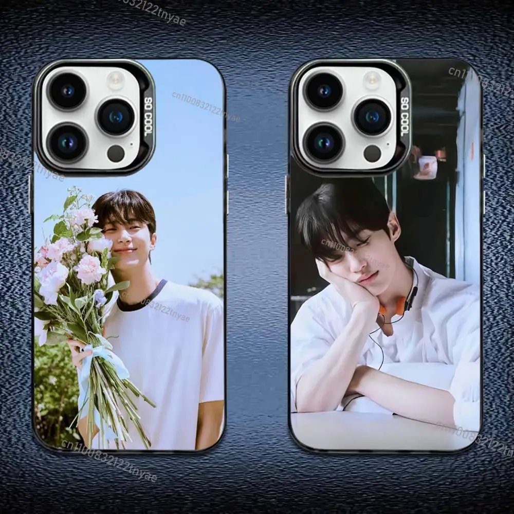 

B-byeon wooseok Phone Case For iPhone 17,16,Pro,Max,e,15,14,Plus,13,12,Mini,11, Matte Colored Silver Luxury Cover