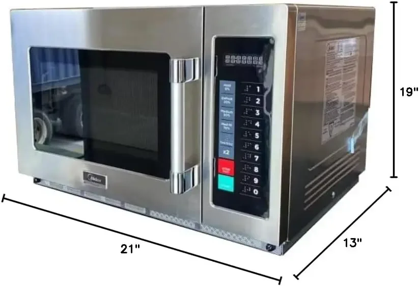 Microwave Oven NSF Certified Countertop 110V, 1000W, Capacity 1.3 Cuft Heavy duty for restaurant, 1034N1A