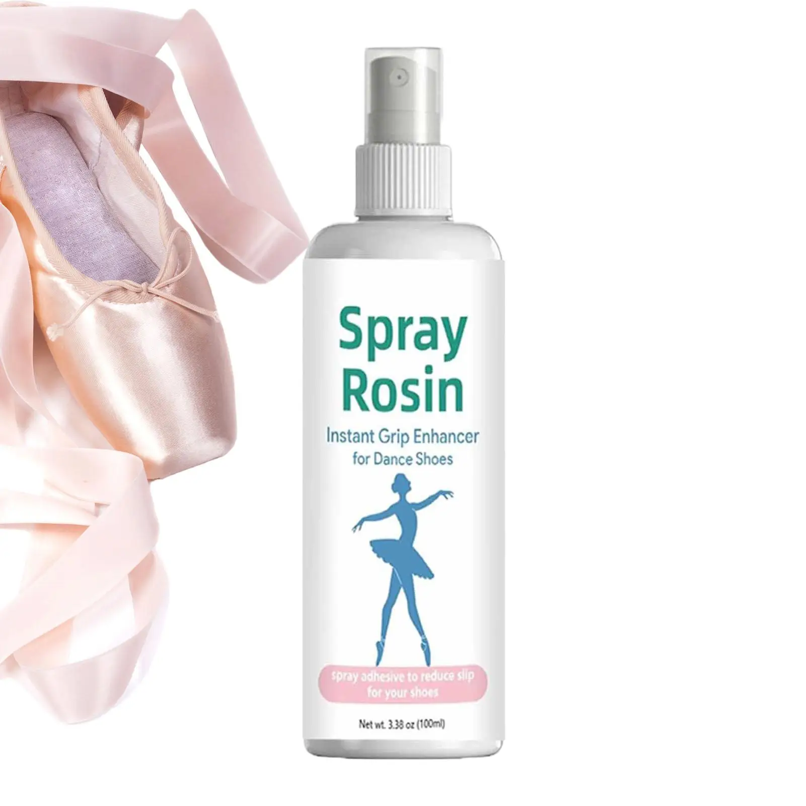 100ml Rosin Spray for Dancers Non-Slip Portable Long-Lasting Pointe Shoes Grip Enhancer for Class Stage Preparations Auditions