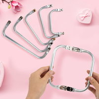 DIY Metal Purse Frame Handle Kiss Clasp Lock For Bag Sewing Craft Tailor Accessories Bag Frame For Purse Backpack Bags Parts