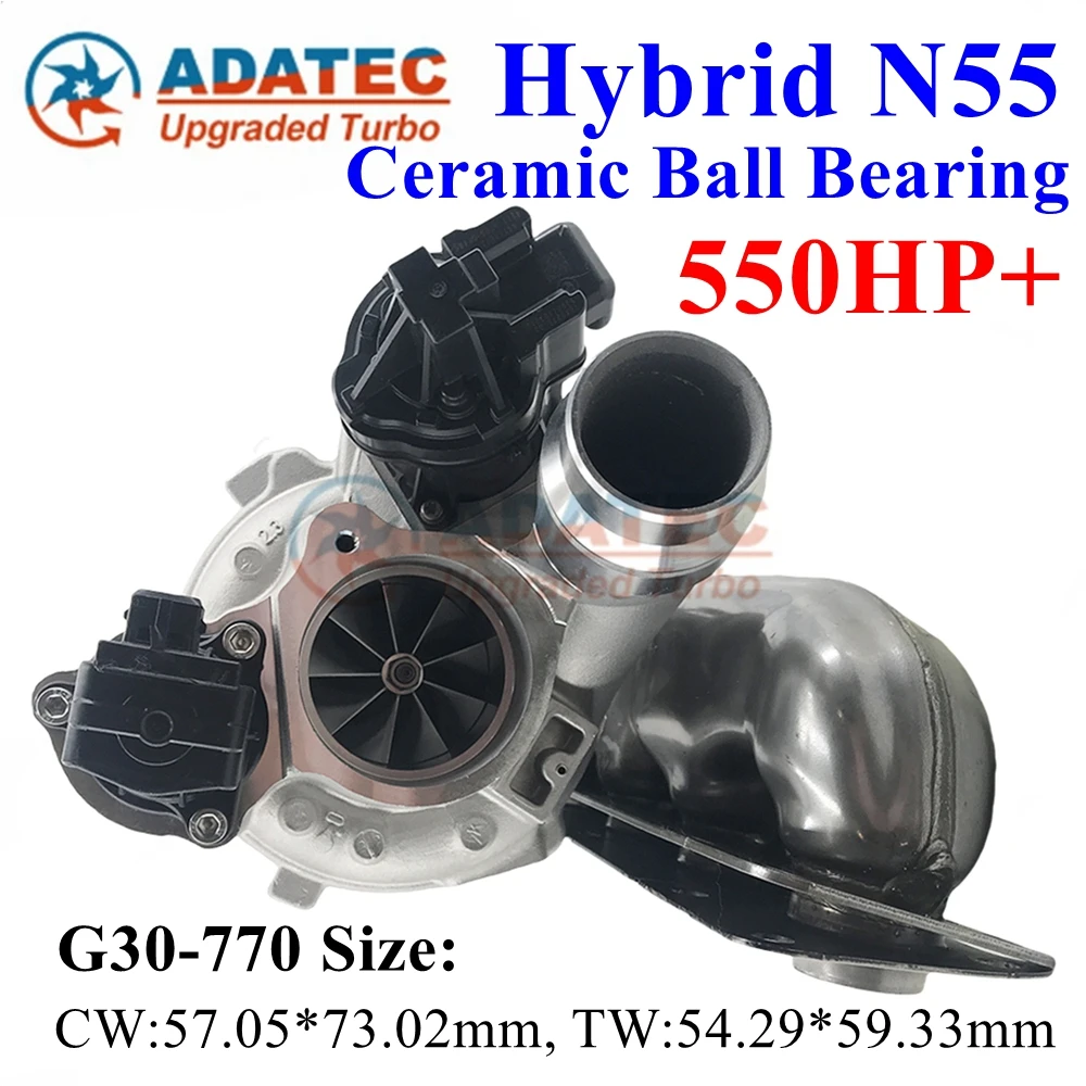 550HP+ G30-770 Hybrid N55 Ball Bearing Turbo 18539700000 18539880005 11654575478 Upgrade Turbine for BMW 135i 335i 335Xi 535i 53