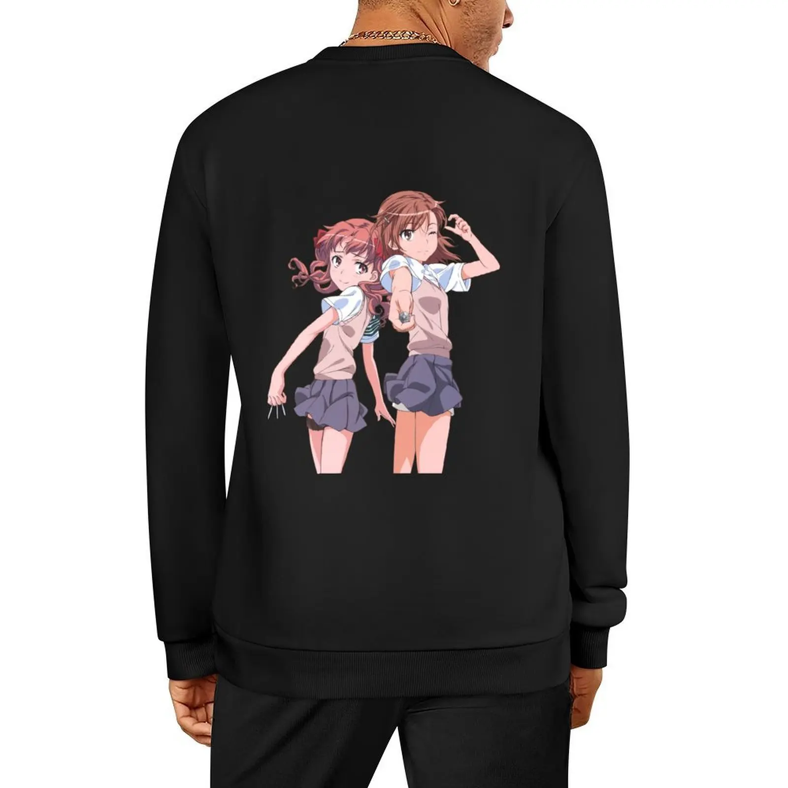 

Toaru Kagaku - Misaka Mikoto & Shirai Kuroko Pullover blouse men clothes men wear autumn oversize sweatshirts