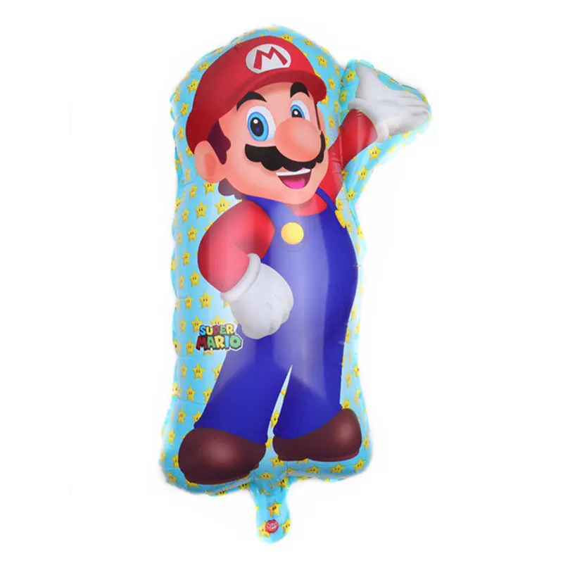 hot Sale Super Mario Bros Foil Balloons Anime Figure Mario Luigi Cartoon Kids Boys Birthday Party Halloween Decoration Supplies