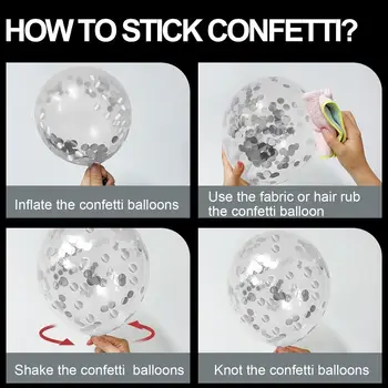 60個裝黑色和銀色派對彩紙氣球,12吋乳膠氣球,適用於畢業典禮裝飾、嬰兒派對、婚禮派對 10 最佳銷售 畢業裝飾 - №5