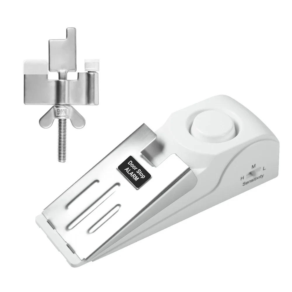 قفل إنذار إيقاف الباب يعيش وحده للدفاع عن النفس، توقف الباب أثناء السفر، سدادة باب مضادة للسرقة، قفل باب مقاوم للأطفال، قفل أمان للمنزل