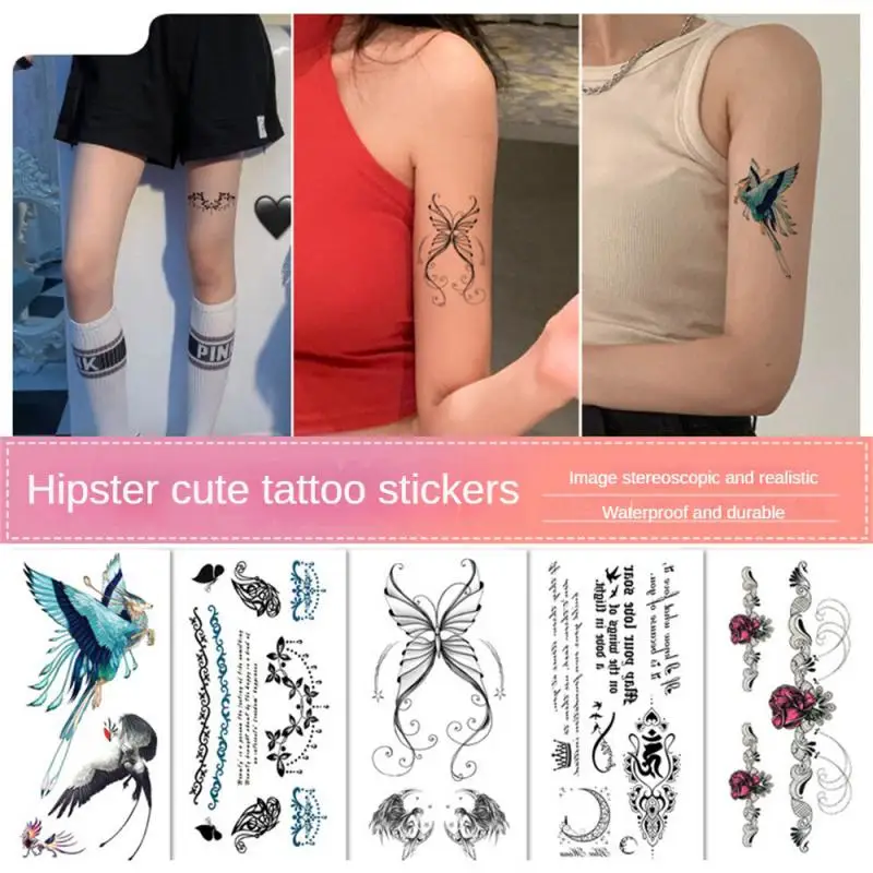 Angel Halloween Heart tatuaggi temporanei per le donne bambini realistico astronauta Skull Fake Tattoo Sticker Body Hand Tatoos